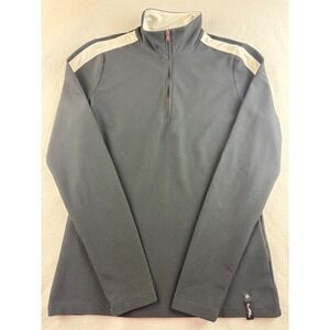 Lauren Active Ralph Lauren Pullover Top Women's Medium Gray Quarter‎ Zip